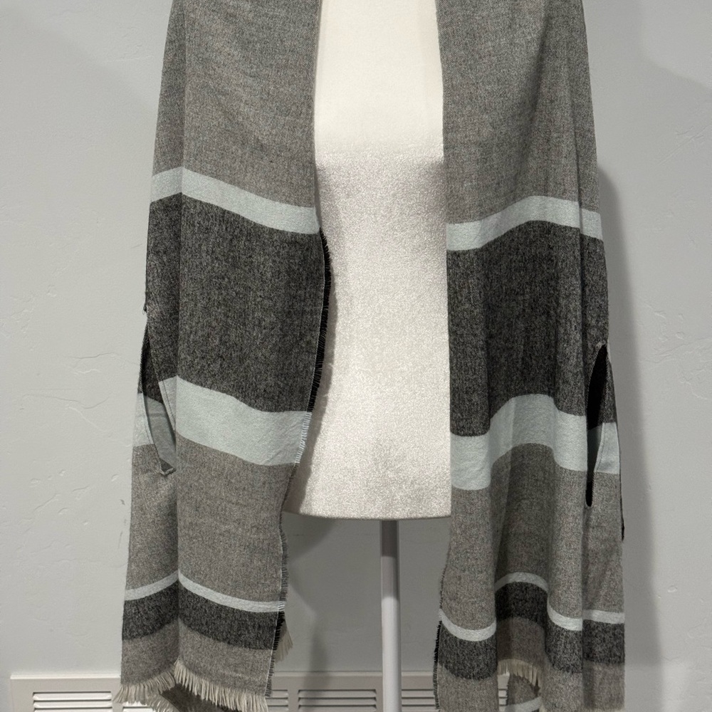 Chic Striped Shawl Wrap